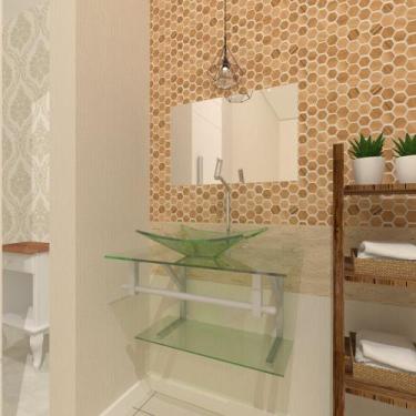 Imagem de Gabinete De Vidro 60cm Para Banheiro San Marino - Ekasa