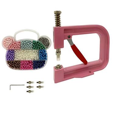 Imagem de Maquina De Aplicar Pérolas Spikes Rosa + Estojo De Pérola
