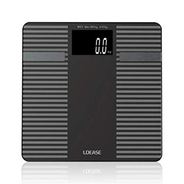 Imagem de balança de corpo humano balança de banheiro adulto balança de peso inteligente bluetooth multifuncional com display hd de vidro temperado