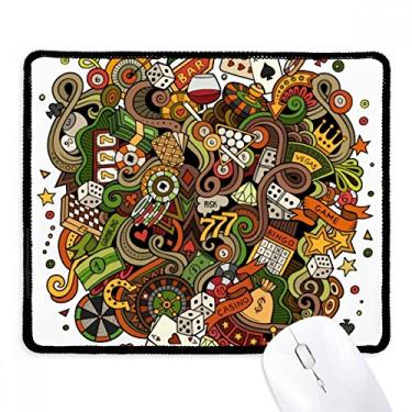 Imagem de Barra de cassino, pôquer, fichas, macaquinho, ilustração, Mousepad, borda costurada, tapete de borracha para jogos