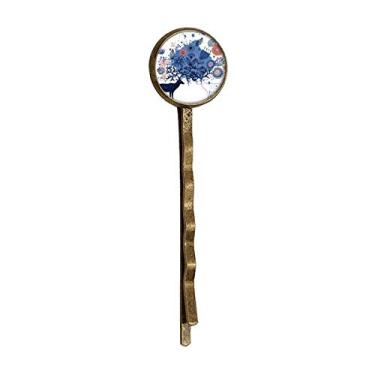 Imagem de Casal alce folhas de alce retrô de metal para cabelo Bobby Pin Headwear