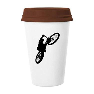 Imagem de Caneca de cerâmica para jogadores de bicicleta Sports Ride Jumping Glass Pottery