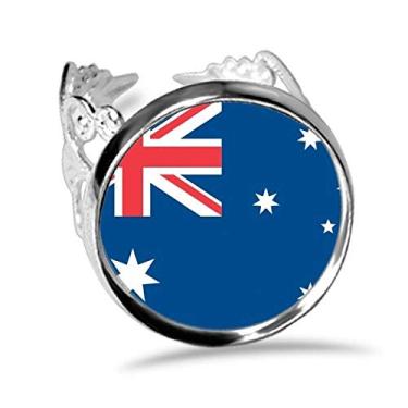Imagem de DIYthinker Anel de noivado ajustável com bandeira nacional da Austrália da Oceania