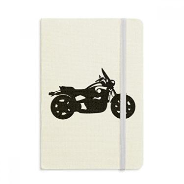 Imagem de Caderno com desenho de motocicleta mecânica, capa dura de tecido, diário clássico