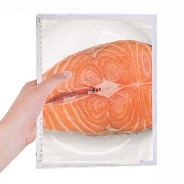 Imagem de Marhakis Caderno com textura de carne para alimentos, folhas soltas, diário recarregável, papelaria