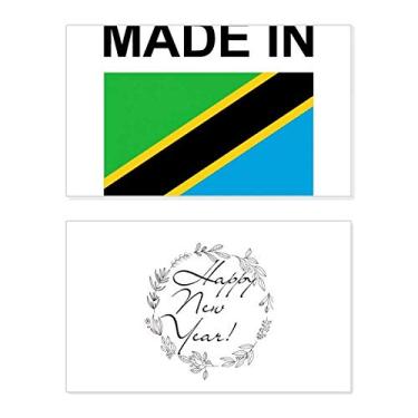 Imagem de Made In Tanzania Country Love New Year Festival Cartão de felicitações Bless Message Present