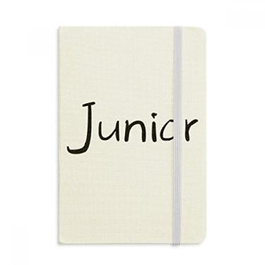 Imagem de Caderno Júnior de palavras únicas preto oficial de tecido capa dura diário clássico