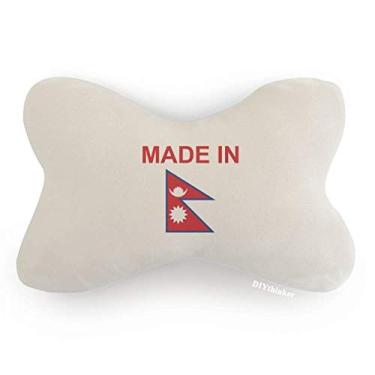 Imagem de DIYthinker Almofada de apoio de cabeça feita no Nepal Country Love para decoração de pescoço