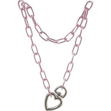 Imagem de Corrente Pink Coração Níquel