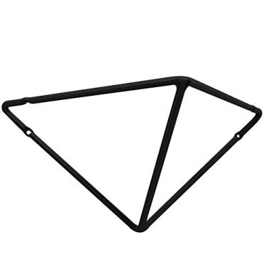 Imagem de Suporte Mão Francesa Grande Triangular Prateleira Aramado Preto Fosco