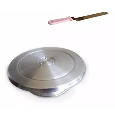 Imagem de Bailarina Para Decorar Bolo 30cm + Espátula Rosa Com Dobra