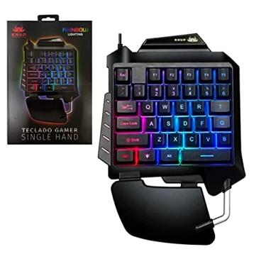 Imagem de Knup Teclado Gamer Single Hand LED 35 Teclas Anti-Ghosting, Preto, 7898652416743