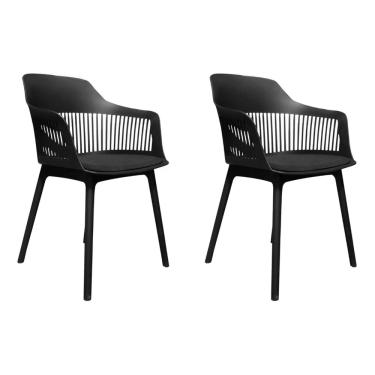 Imagem de Kit 2 Cadeiras De Jantar Design Marcela Preta