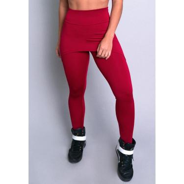 Imagem de Calça Legging Suplex Saia Tapa Bumbum Estampada Cintura Alta Fitness Mvb Modas-Feminino