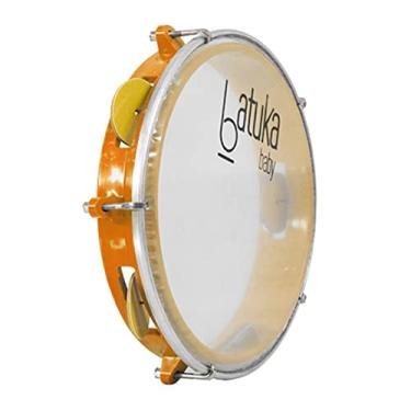 Imagem de Pandeiro Abs Junior Pele Cristal Laranja 08" Batuka- Luen