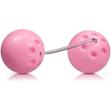 Imagem de Bolinhas Tailandesas Ben-Wa - Bolas Duplas para Pompoarismo, Cor: Rosa