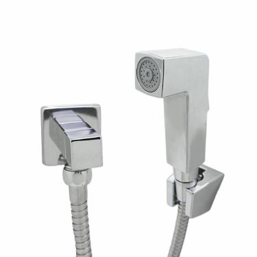 Imagem de Ducha Higiênica Banheiro Lavatório Flexível Cromado Luxo 1/4