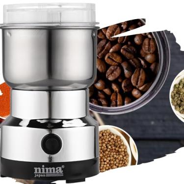 Imagem de Moedor de Grãos Máquina Multifuncional Moinho De Grão Elétrico e Cereais Triturador De Ervas Máquina De Moagem De Aço Inoxidável Moedor Elétrico De Grãos De Café (220v)