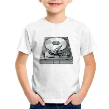 Imagem de Camiseta Infantil Disco Rígido Hd - Foca Na Moda
