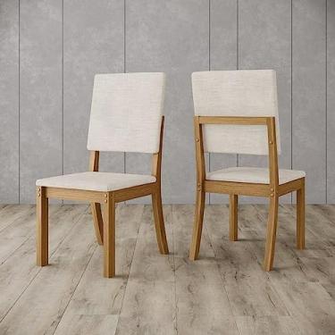 Imagem de Kit 2 Cadeiras para Sala de Jantar Milla Nature