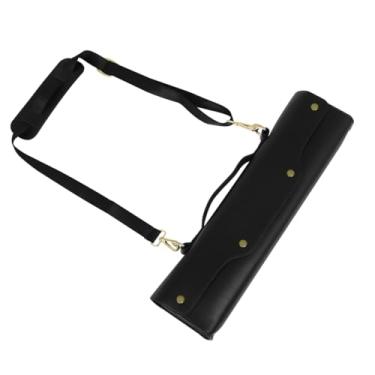 Imagem de ibasenice caixa de flauta bolsa para transporte de clarinete alças de couro para bolsas mala instrumentos musicais caso de instrumento gravador de música bolsa para transporte de flauta mini