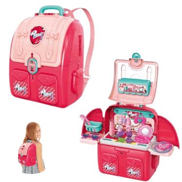 Imagem de Mochila Cabeleireira com Acessório Salão de Beleza Multikids