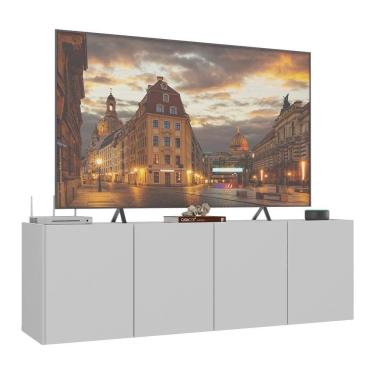 Imagem de Rack Para Tv Até 50 Polegadas Com Suspenso Mp1070 Branco Branco