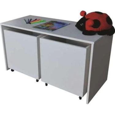 Imagem de Baú para Brinquedos com Mesinha Infantil