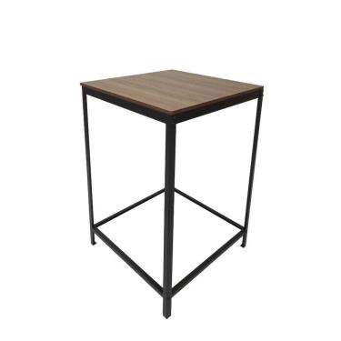 Imagem de Mesa Alta 61x61cm Completa Casa Preto Fosco