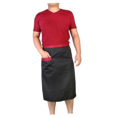 Imagem de Zerodeko avental preto avental curto avental cintura curta Plano