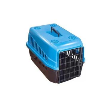 Imagem de Caixa De Transporte N3 Para Cães E Gatos Grande Azul - Durapets
