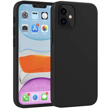 Imagem de LUVVITT Capa de silicone líquido projetada para iPhone 15 Plus com proteção contra quedas à prova de choque, capa fina e macia resistente a arranhões para Apple iPhone 15 Plus (2023) 6,7 polegadas - Preto