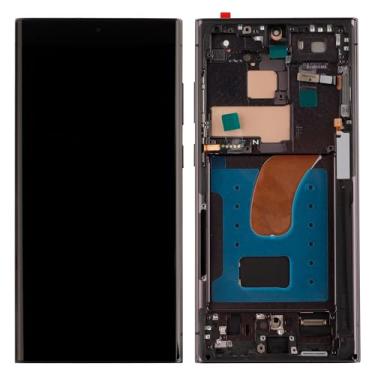 Imagem de 【Versão dos EUA com impressão digital】 Tela digital SwarKing OLED de substituição compatível com Samsung Galaxy S23 Ultra S918W S918U Montagem digitalizador de tela sensível ao toque LCD com