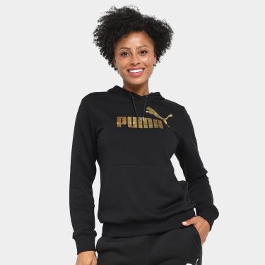 Imagem de Blusa Moletom Puma Essential Logo Metallic Com Capuz Feminina-Feminino