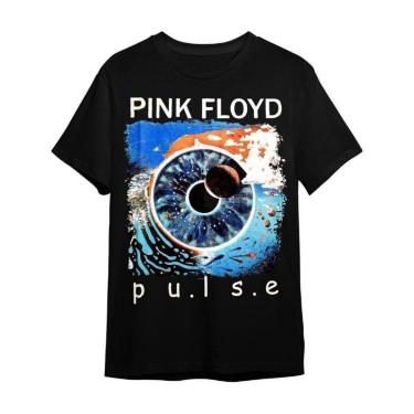 Imagem de Camiseta Pink Floyd Pulse Preta Banda De Rock Unissex Plus Size-Unissex