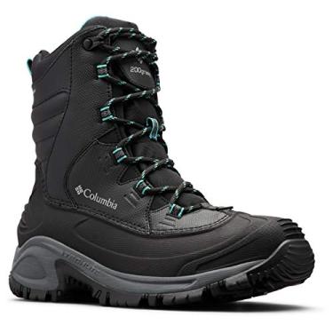 Imagem de Columbia Bota feminina Bugaboot II, Preto/Aro do Pacífico, 10.5