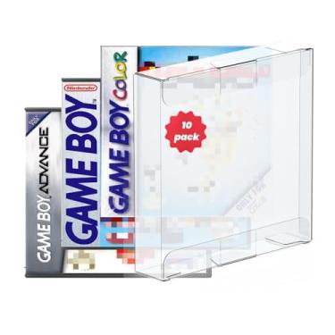Imagem de 10 Pack Video Game Protector Suitable for Original Game Boy - Color & Gameboy Advance Game Case - Game Plastic Case -plastic Game Case- 0.35MM Thick PET-10 PACK