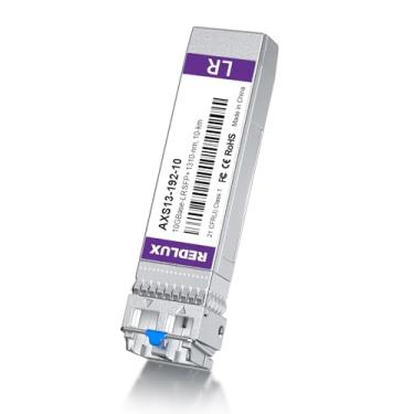 Imagem de REDLUX Transceptor 10G SFP+ LR, 1310 nm SMF, conector LC duplo, até 10 KM, módulo de fibra 10GBase-LR, compatível com Cisco SFP-10G-LR, Meraki MA-SFP-10GB-LR, Ubiquiti UF-SM-10G, Mikrotik, Netgear
