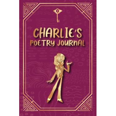 Imagem de Diário de poesia em branco. 100 páginas pautadas em branco inspiradas na série hazbin hotel e charlie morningstar: 100 páginas forradas em branco com seções skecth/doodle inspiradas no personagem