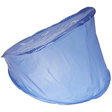 Imagem de PF WaterWorks Desentupidor sanitário PF0501 PlungeMAX sem bagunça, nunca toca água, design de foles, funciona a partir do topo do assento do vaso sanitário, fácil de dobrar e guardar, azul