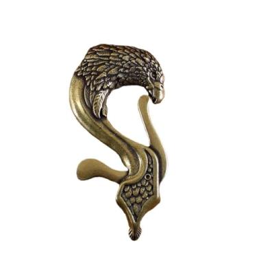 Imagem de 2 peças - Abridor de garrafa de botão de águia de latão puro criativo produtos de cobre decorativo pequeno pingente - fivela de águia