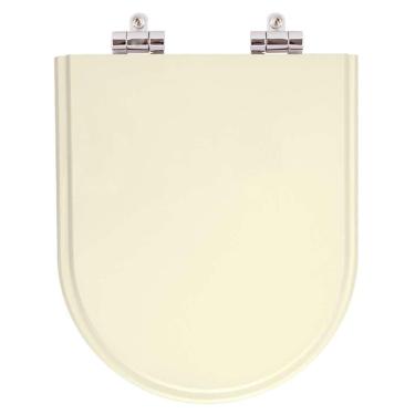 Imagem de Assento Sanitario Poliester Com Amortecedor Carrara Creme Para Vaso Deca