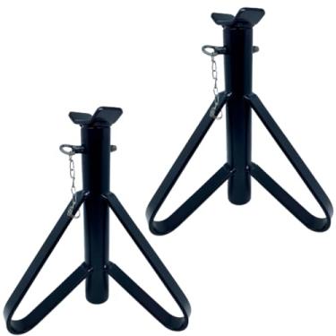 Imagem de 2 Suportes Para Carro 2t Preguiça Automóvel Apoio Veículo Cavalete