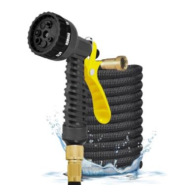 Imagem de Embralumi Mangueira Lava Rápido Carro Expansível Flexível Elástica Irrigação Jardim 30M Preta (1 Unidade)