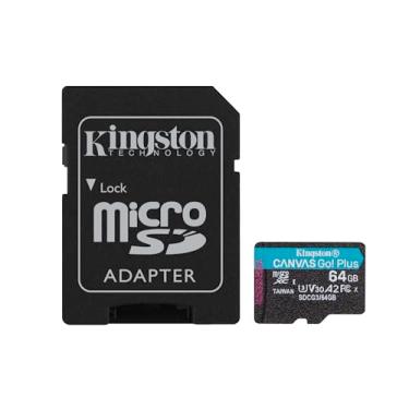 Imagem de SDCG3 - Cartão de memória Kingston microSD de 64 GB Canvas Go Plus (Leitura = 170MBs) com adaptador.