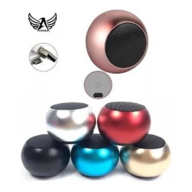 Imagem de Mini Caixa Bluetooth Som Speaker 3w Al-2022 Metal Colorida