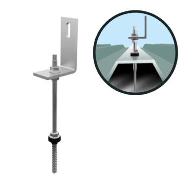 Imagem de Estrutura Suporte Linha C Placa Solar Telha Fibro Metálica - Perfil Ma