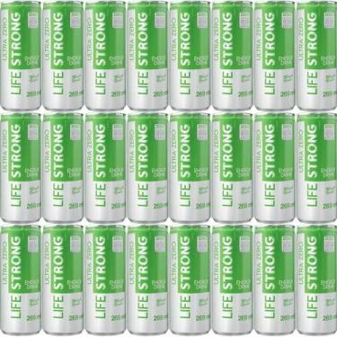 Imagem de Energético Life Strong Energy Drink 24 Unidades Maça Verde