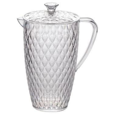 Imagem de Jarra de Plástico 2 Litros Cristal Glamour Incolor Plasutil ref.14208