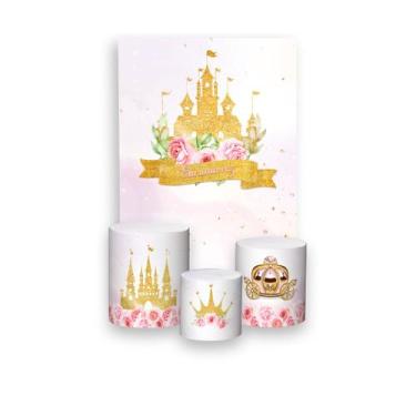 Imagem de Painel De Festa Vertical 1,50 x 2,20 + Trio De Capas Cilindro - Castel